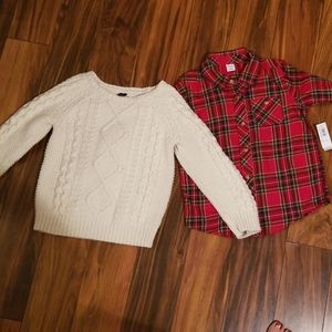 Holiday sweater Set 5T Boys